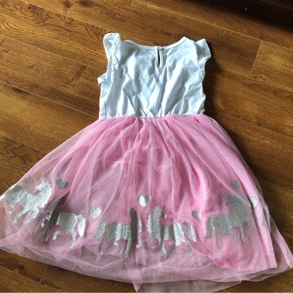 Pink and white unicorn tee & tutu dress - Picture 3 of 4
